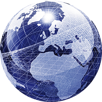 Il mondo, simbolo dell’azienda Willchip International, richiama i suoi prodotti